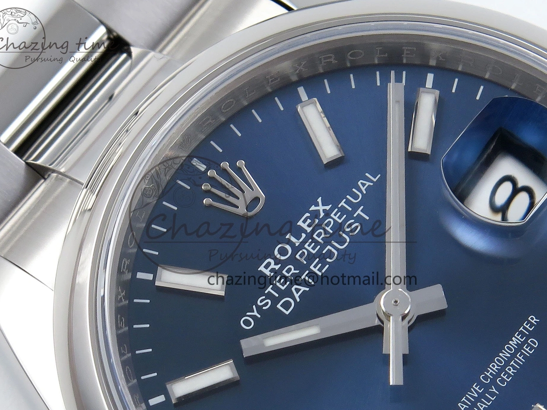 MiroTime 0208 DateJust 36 SS 126200 VSF 1:1 Best Edition 904L Steel Blue Dial on Oyster Bracelet VS Affordable 1676